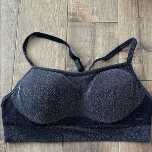 Victoria's Secret/Pink Black Sparkle Bra